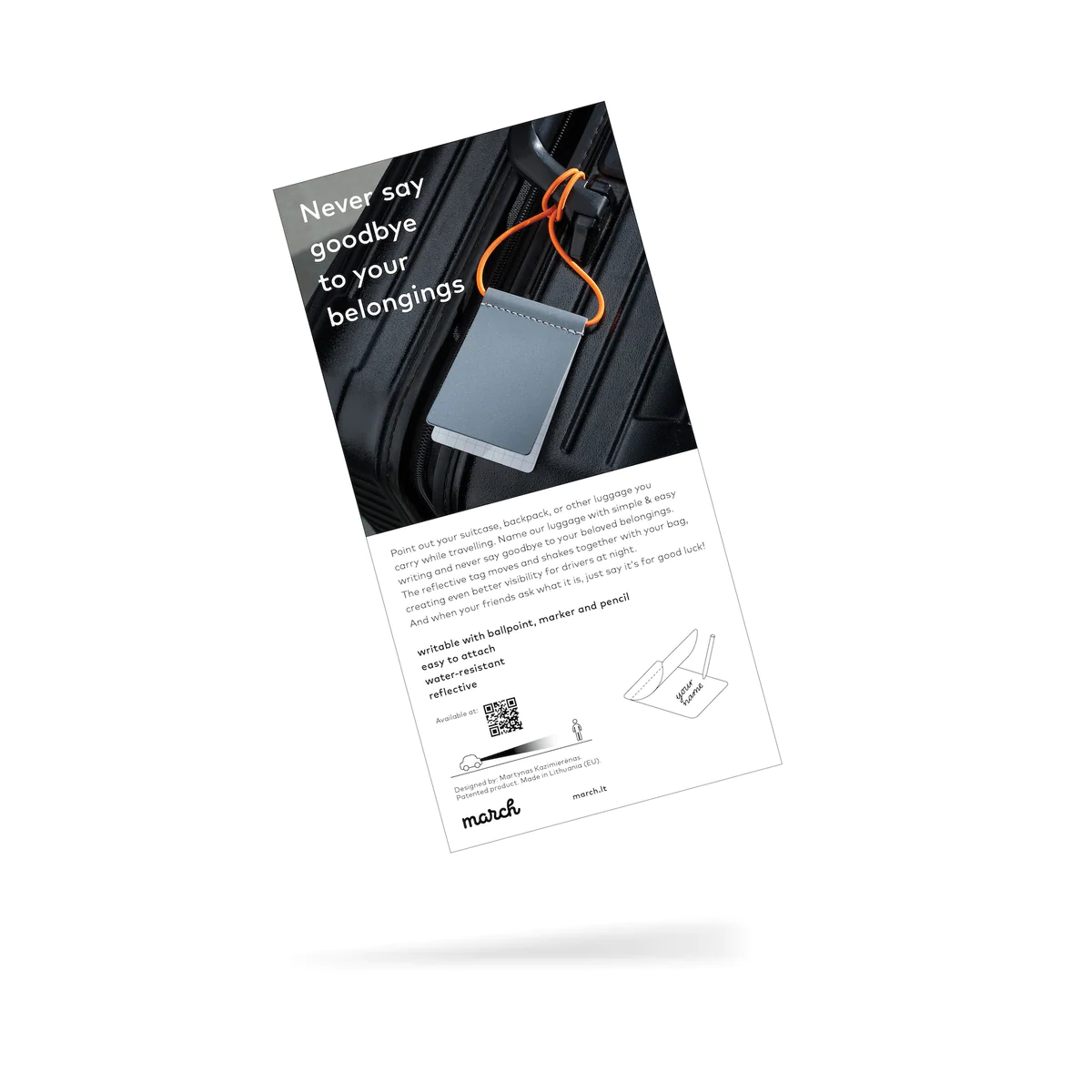 Reflective Luggage Tag