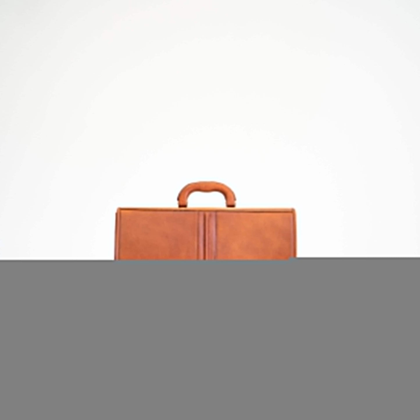 Leather Briefcase No. 99 - Cognac