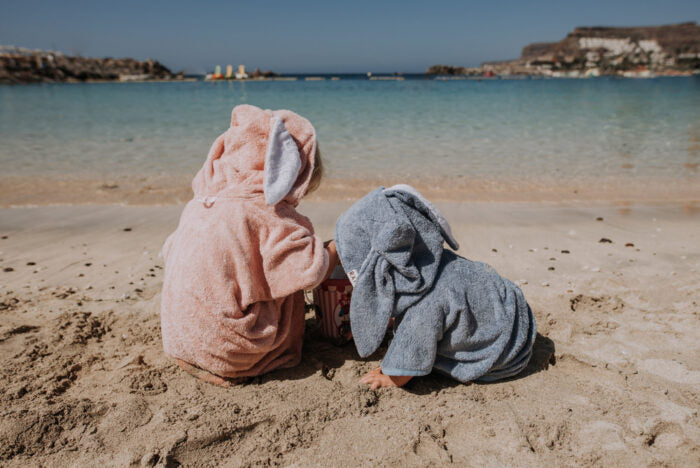 Short-Sleeve Poncho RABBIT - For KIDS (Size 122-150)