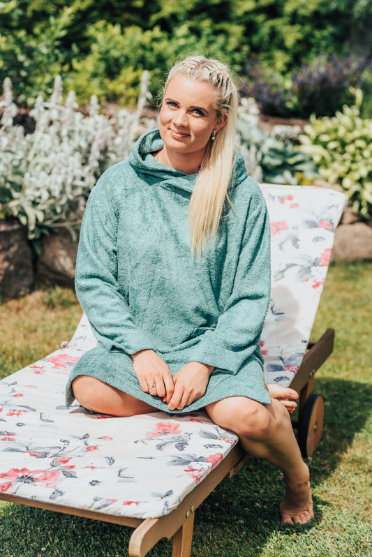 Long-Sleeve Poncho - Bamboo Terry