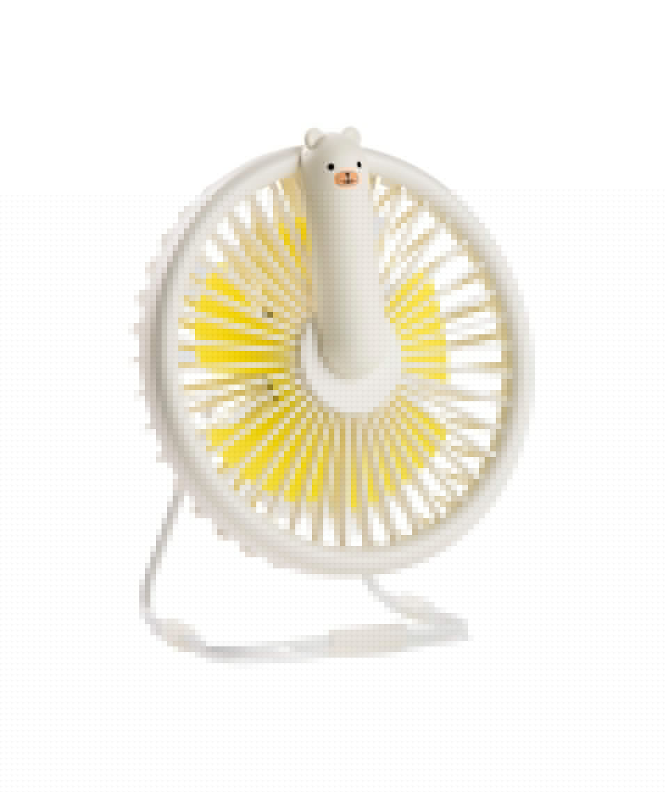 Little Bear Fan Lamp - White