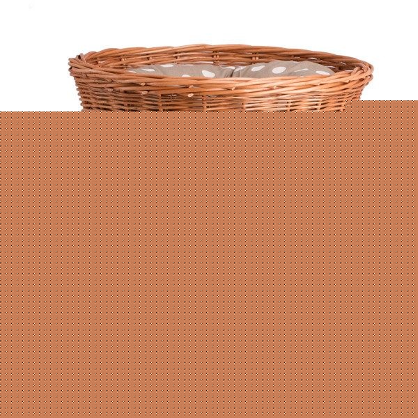 Natural Wicker Cat House Rosie With Cushions 