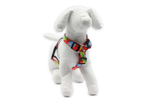 Nylon Harness – Red Graffiti
