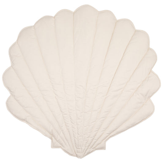 Organic Cotton and Linen Shell Playmat - Caramel