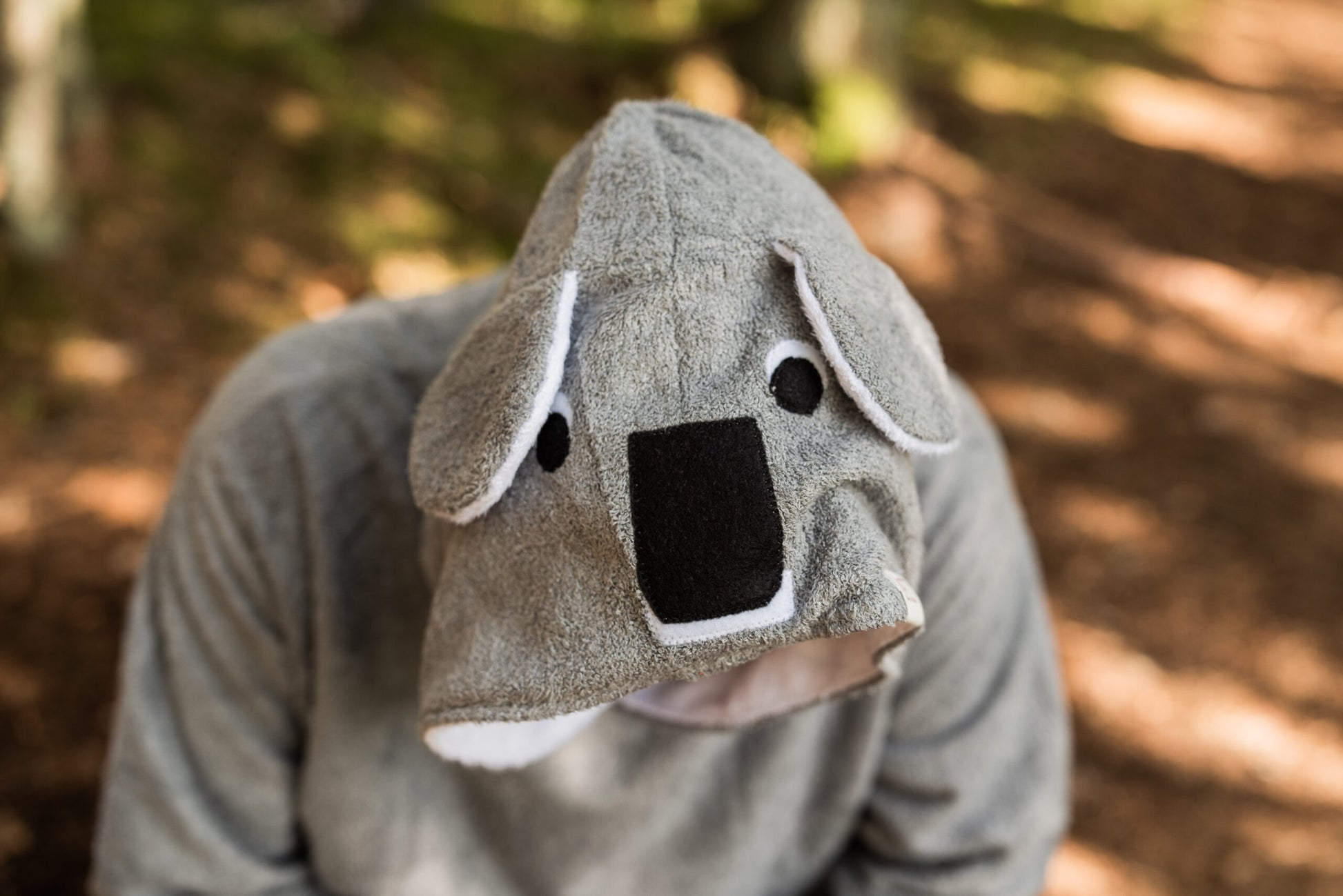 Long-Sleeve Poncho KOALA - Bamboo Terry