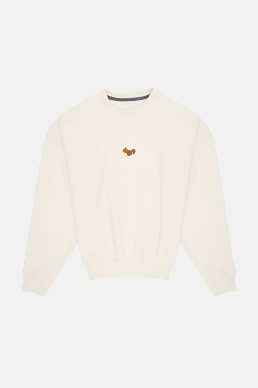 Squirrel Sweatshirt - Cream