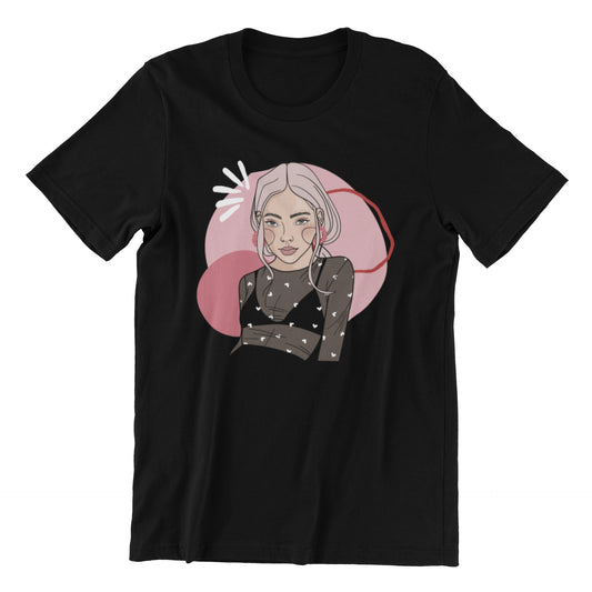 Unisex Organic Cotton T-shirt with Illustration - Cozy Cupid