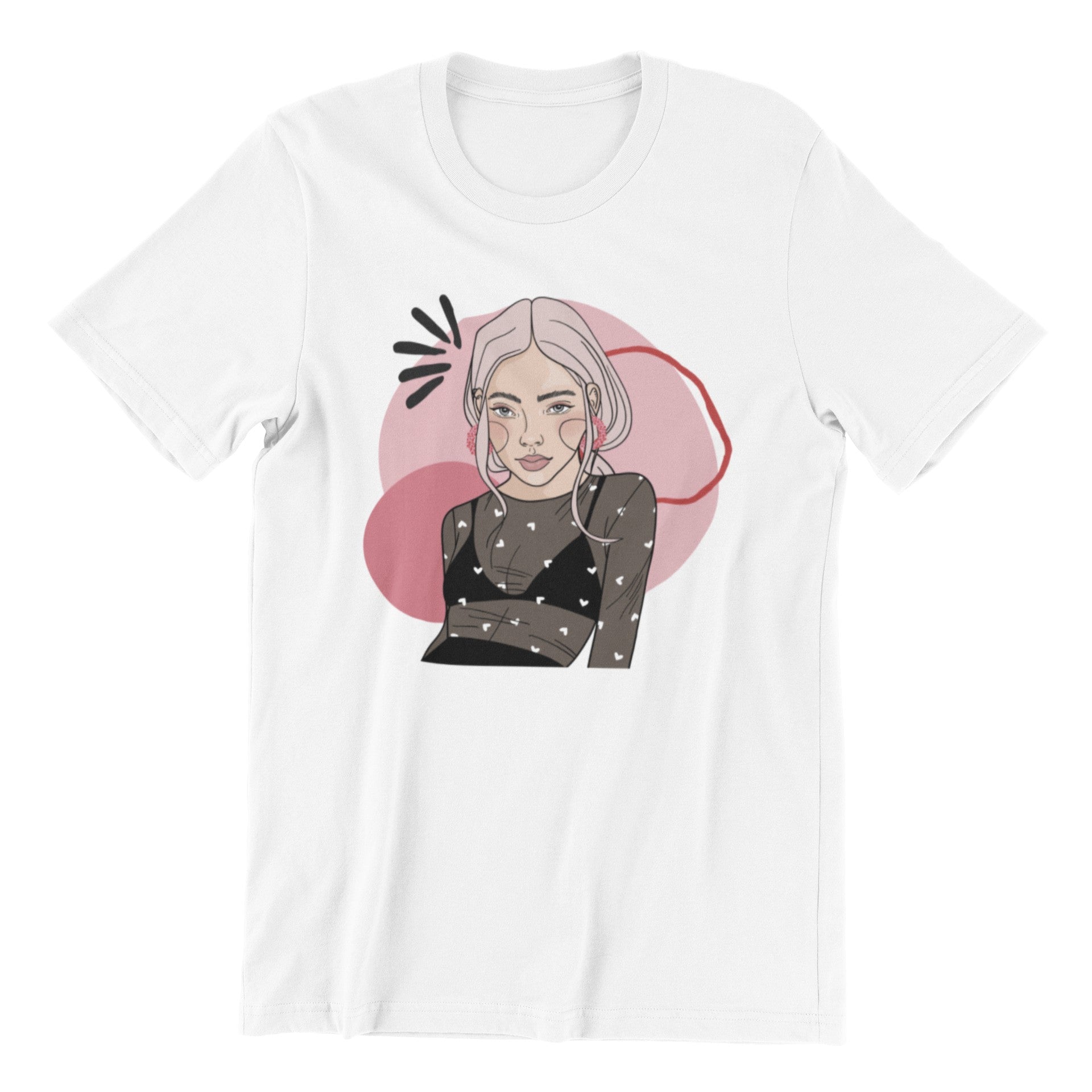 Unisex Organic Cotton T-shirt with Illustration - Cozy Cupid