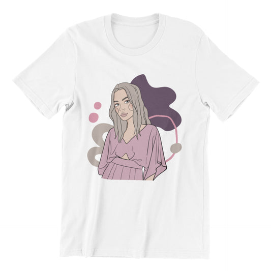 Unisex Organic Cotton T-shirt with Illustration - One-Woman Show