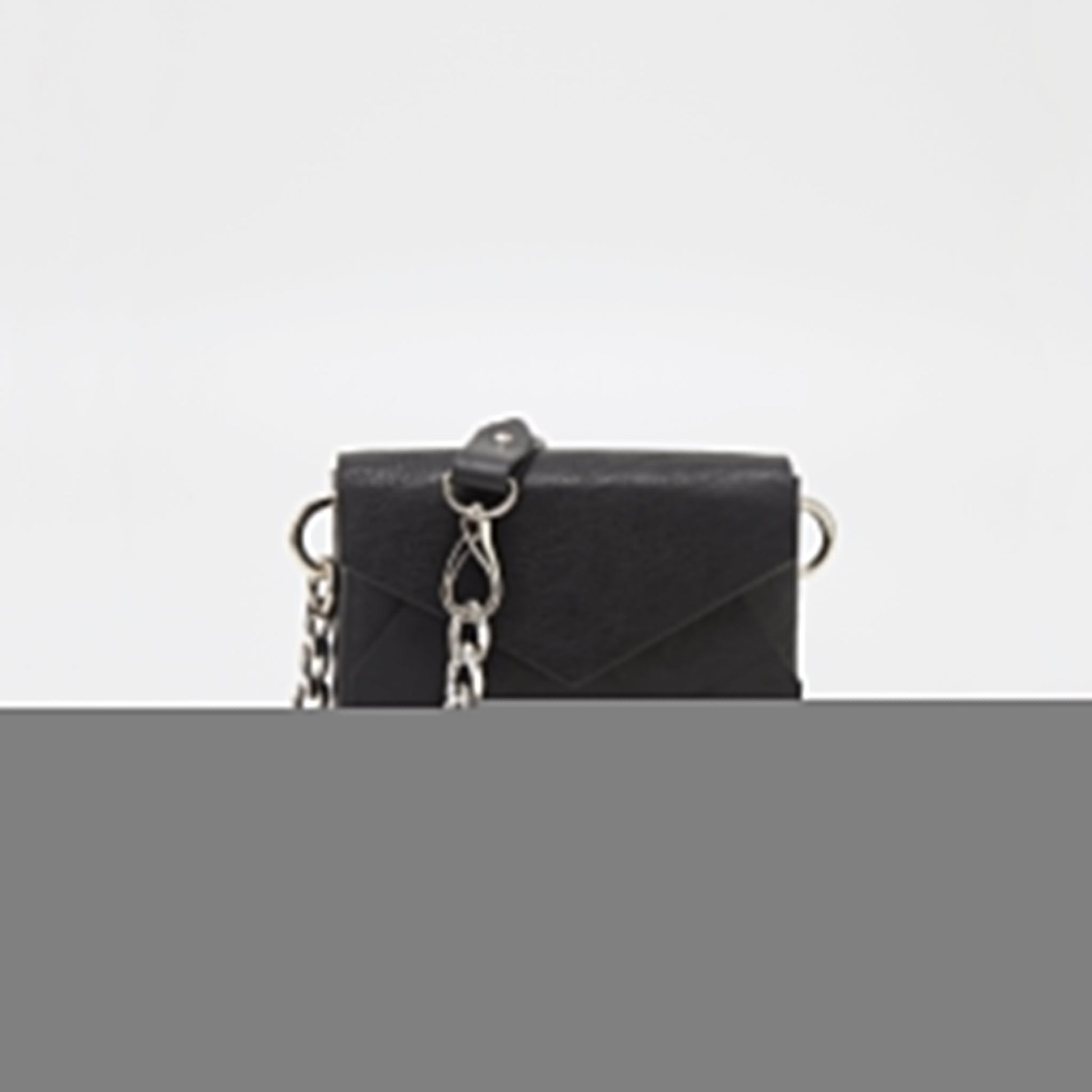 Handmade Leather Envelope Bag - Black